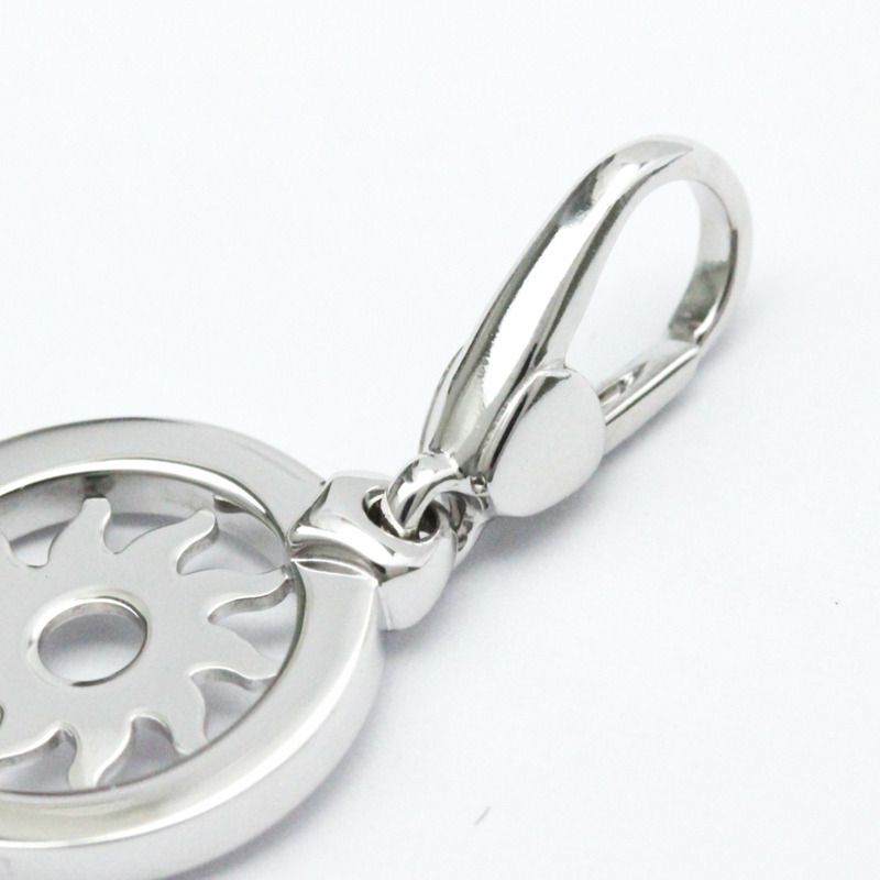 【日本直送】Bvlgari Tondo Sun Charm 白金（18K）無石男士、女士時尚吊墜項鍊（銀色）-7