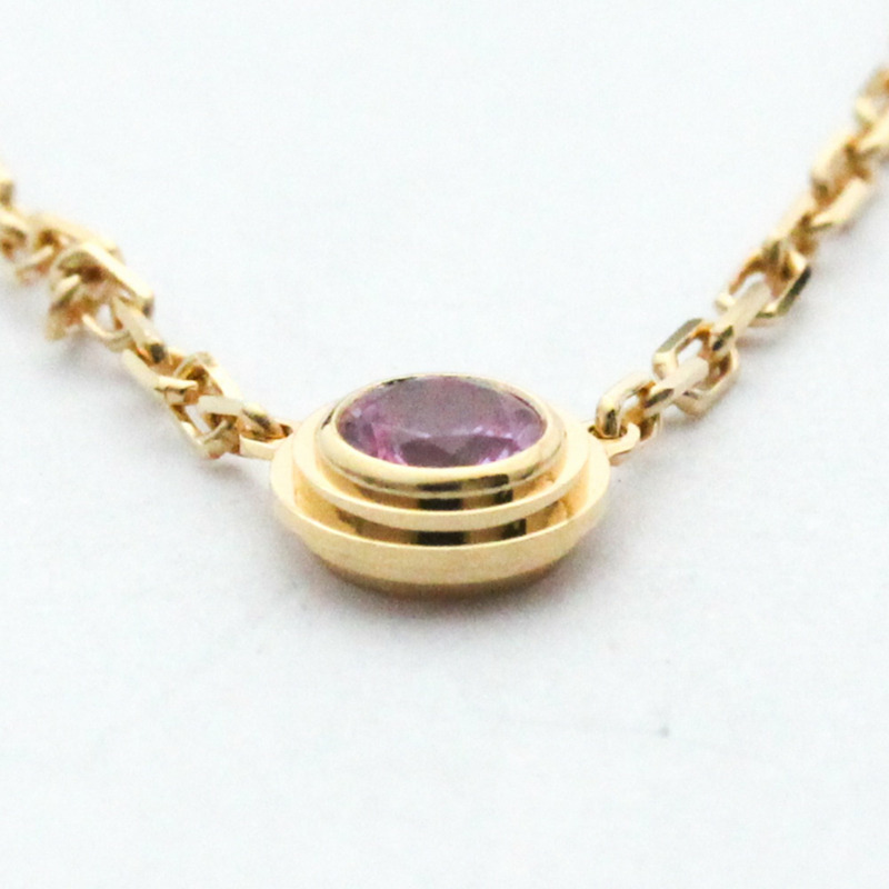 【日本直送】卡地亞藍寶石 Leger 項鍊 B7218400 玫瑰金 (18K) 藍寶石男士、女士時尚吊墜項鍊 (玫瑰金)-3