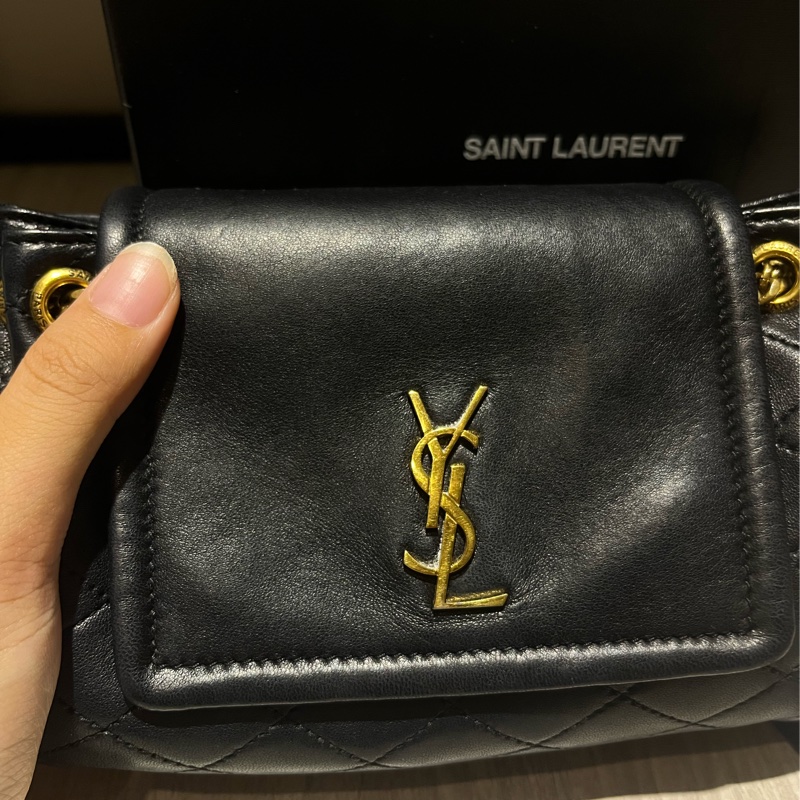 [斑比暴衝💕] 已預訂🈯️YSL 聖羅蘭 nolita 鏈條 小羊皮 黑色 肩背包-2