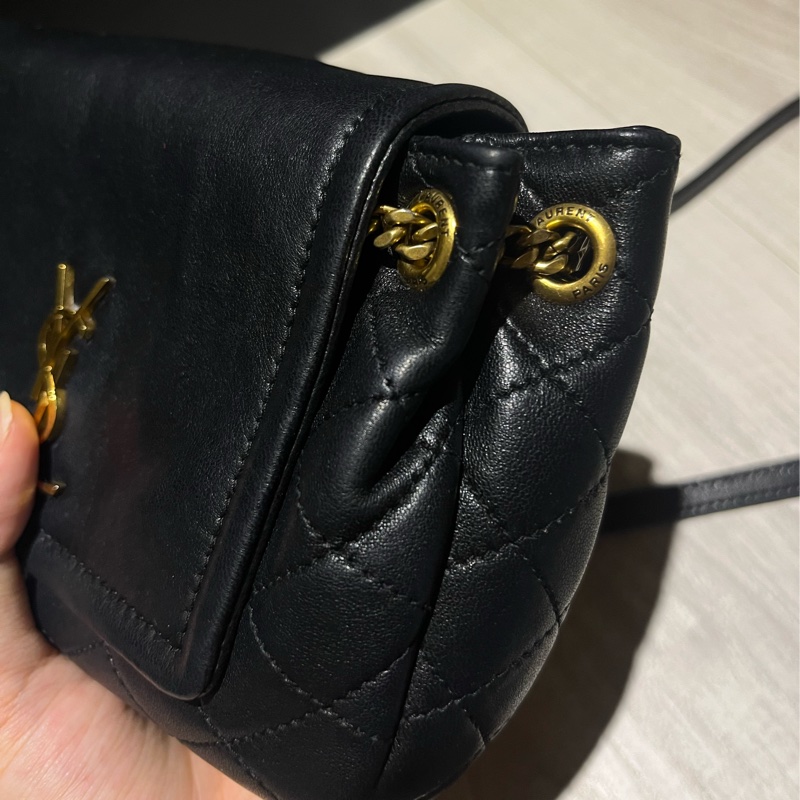 [斑比暴衝💕] 已預訂🈯️YSL 聖羅蘭 nolita 鏈條 小羊皮 黑色 肩背包-6