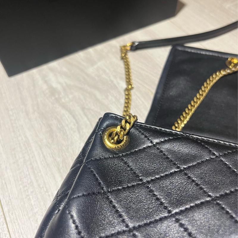 [斑比暴衝💕] 已預訂🈯️YSL 聖羅蘭 nolita 鏈條 小羊皮 黑色 肩背包-12