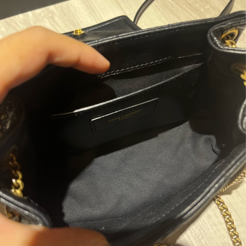 [斑比暴衝💕] 已預訂🈯️YSL 聖羅蘭 nolita 鏈條 小羊皮 黑色 肩背包-16