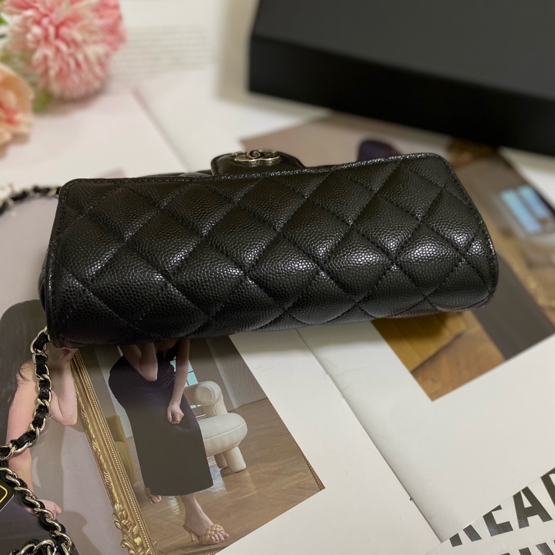 CHANEL香奈兒荔枝皮菱格紋眼鏡墨鏡包-5