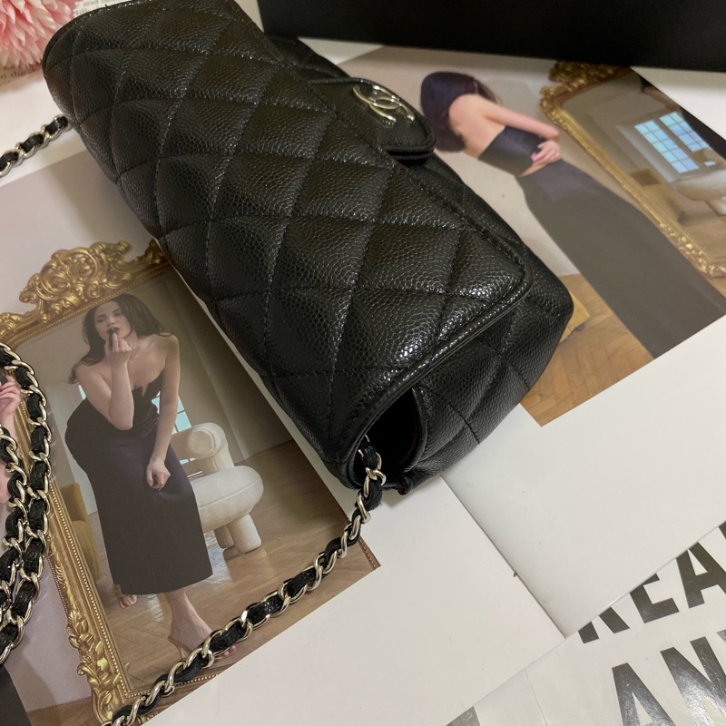 CHANEL香奈兒荔枝皮菱格紋眼鏡墨鏡包-7