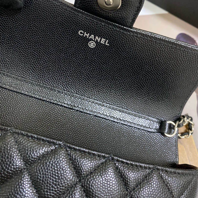 CHANEL香奈兒荔枝皮菱格紋眼鏡墨鏡包-11