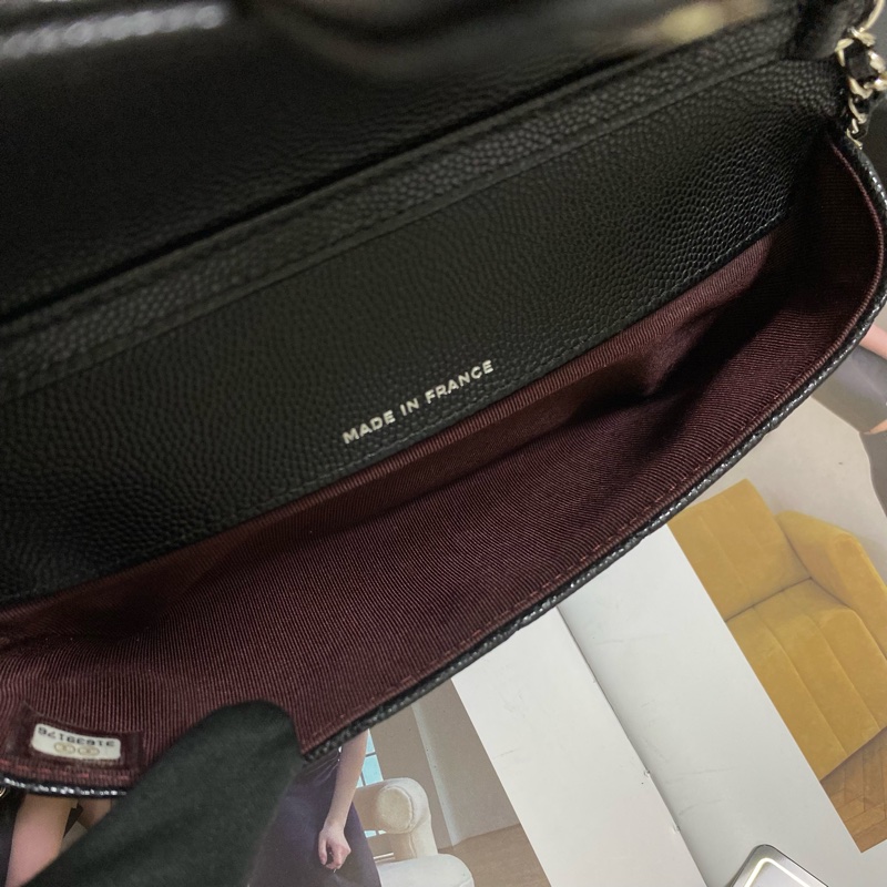 CHANEL香奈兒荔枝皮菱格紋眼鏡墨鏡包-12