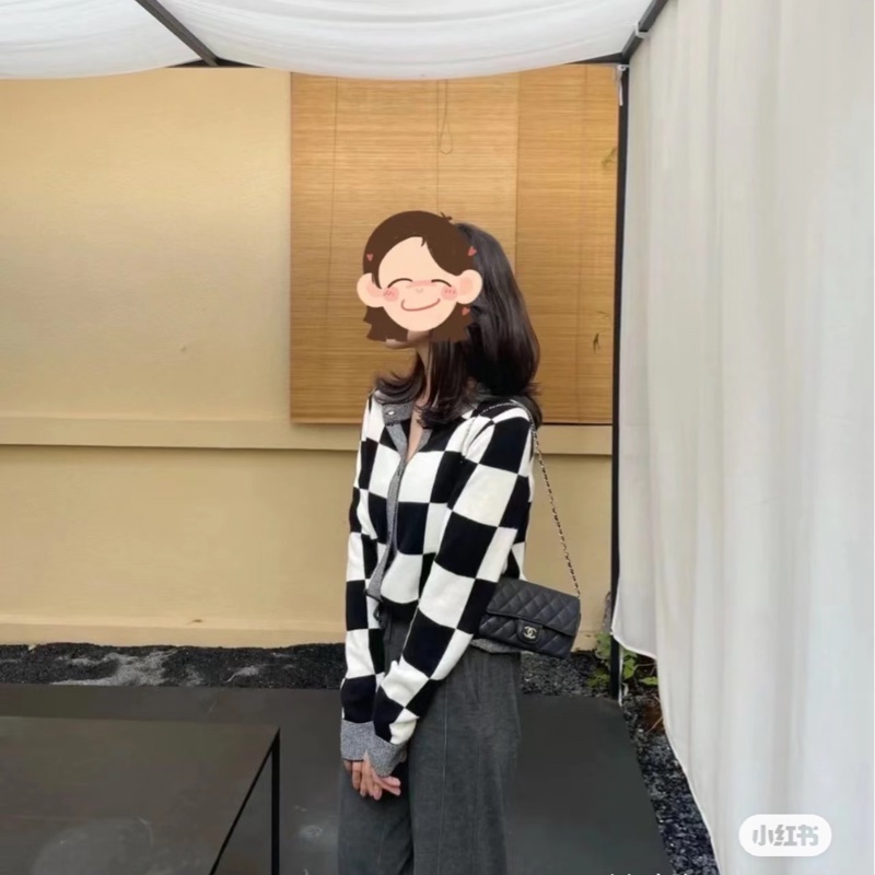 CHANEL香奈兒荔枝皮菱格紋眼鏡墨鏡包-21