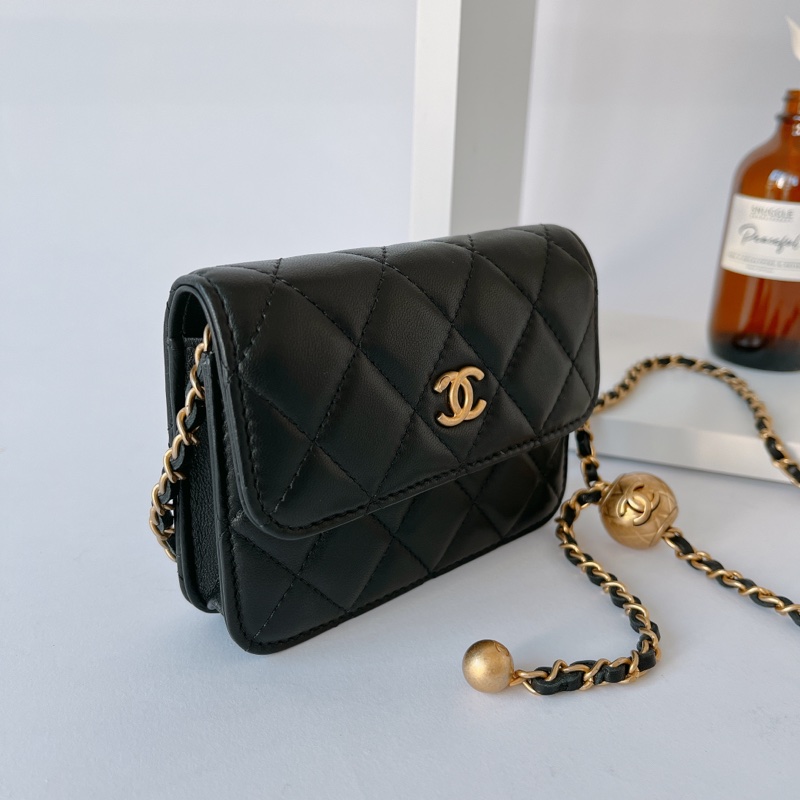 Chanel 金球 卡包 鏈包-1