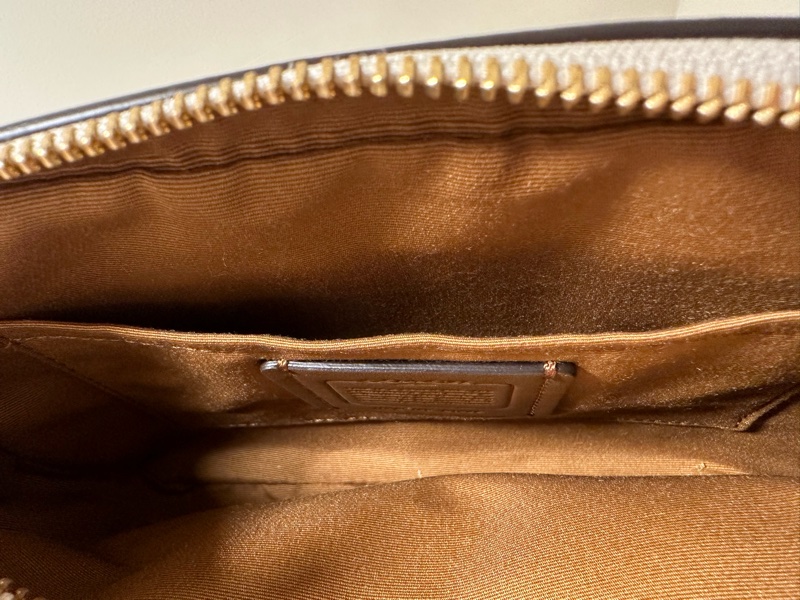 COACH JES 雙層相機包 皮革單肩斜挎包 女款 白色-4