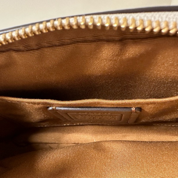 COACH JES 雙層相機包 皮革單肩斜挎包 女款 白色-9