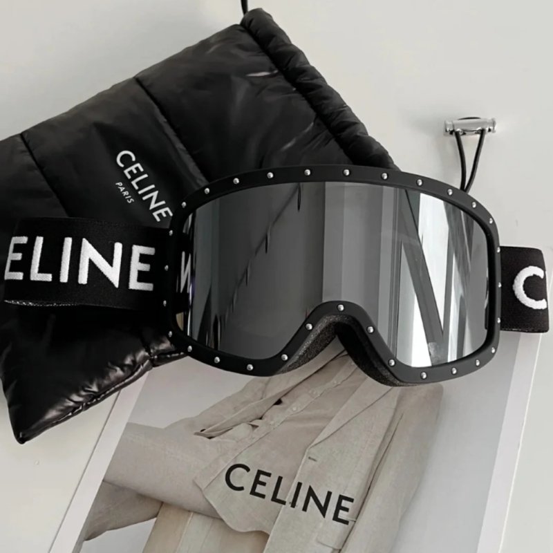 新款Celine滑雪镜🎿 黑/白2色 情侶款不限頭圍-5