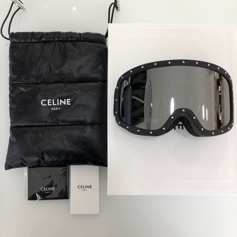 新款Celine滑雪镜🎿 黑/白2色 情侶款不限頭圍-6