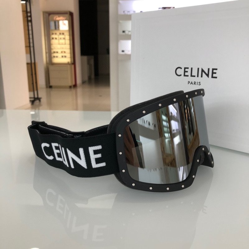 新款Celine滑雪镜🎿 黑/白2色 情侶款不限頭圍-7