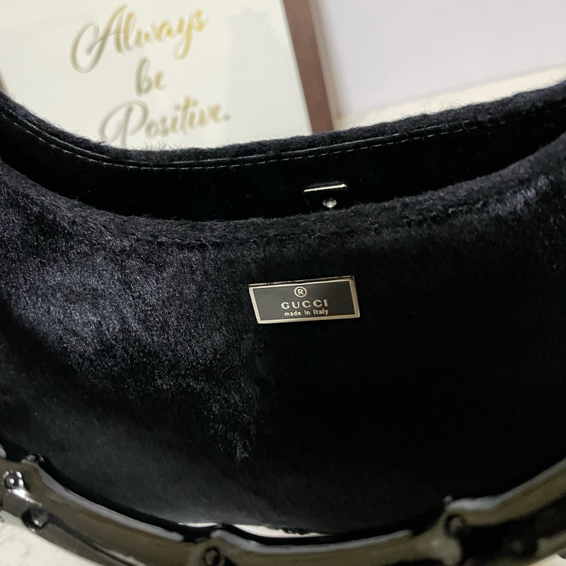 GUcci黑色竹節晚宴包-2