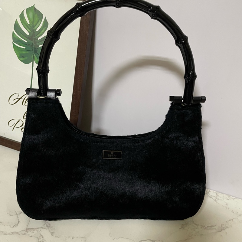 GUcci黑色竹節晚宴包-4