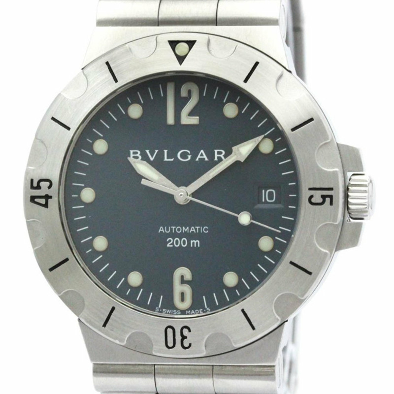 【日本直送】寶格麗 Diagono 自動上鍊不鏽鋼男士運動型 SD38S-0