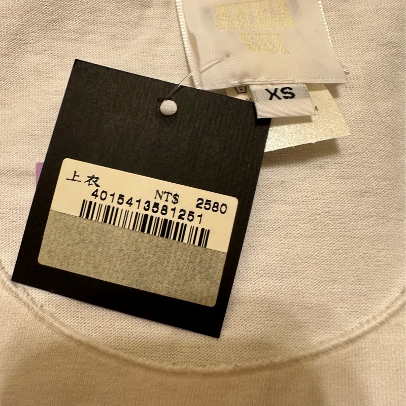 全新轉售 原價$2580｜專櫃購入 Anna Sui 柔美浪漫氣質 亮片花朵🌷 滾邊短袖T恤 XS-8