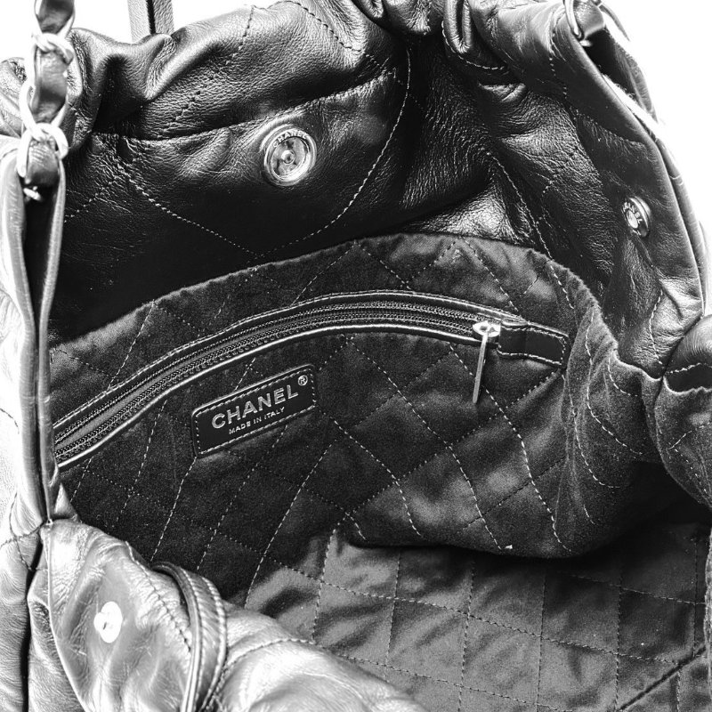 CHANEL 22 Bag - 黑銀中號-2