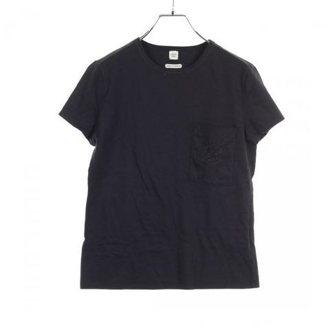【日本直送】 T-shirt pocket embroidery cotton Dark navy