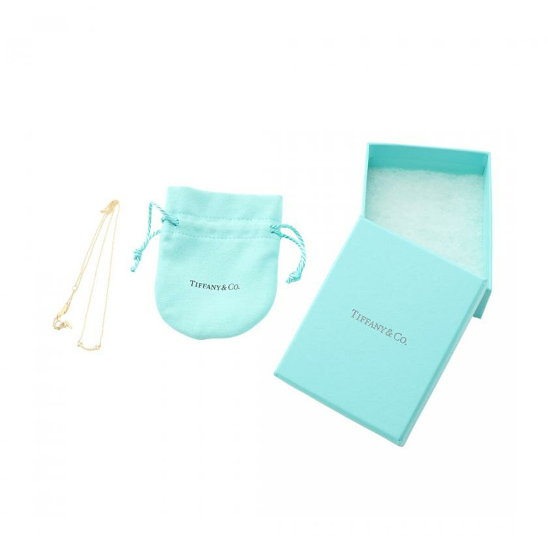 【日本直送】 T-smile mini necklace K18YG diamond Yellow Gold-4