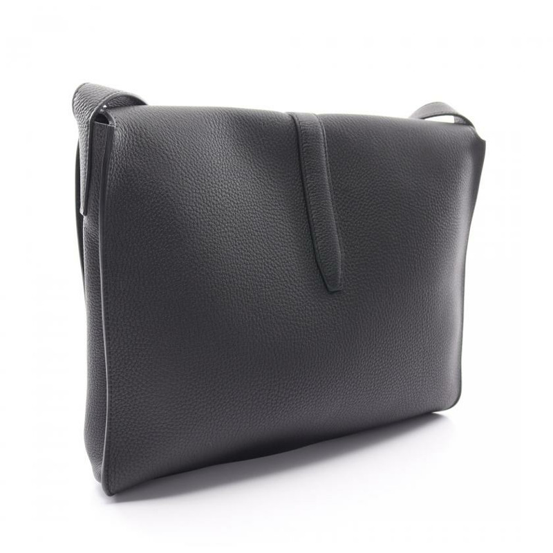 【日本直送】 Steve light 肩包 Togo小公牛皮 黑色 銀色五金 C刻印-1