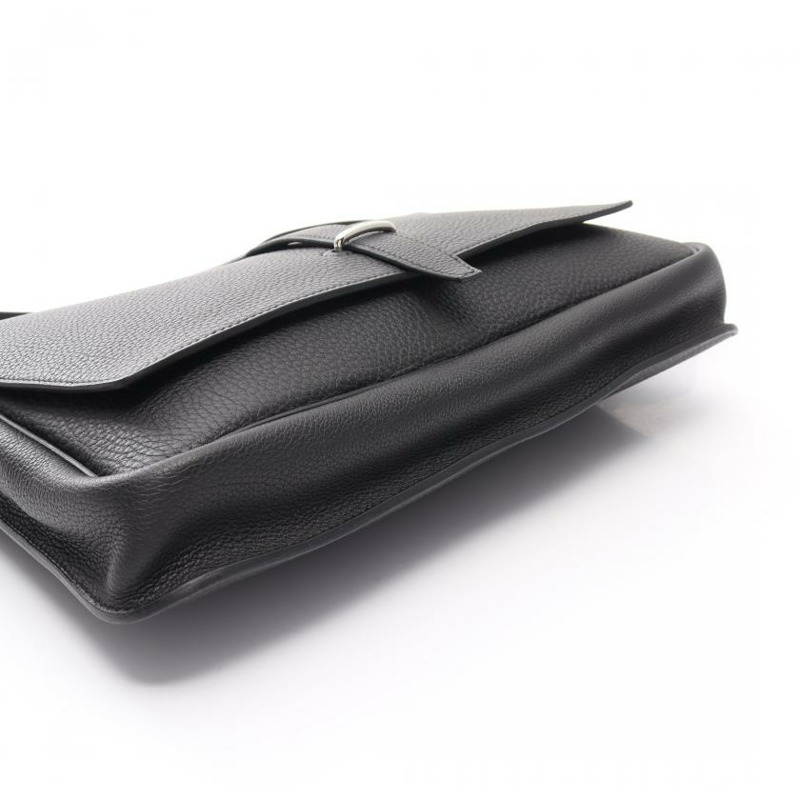 【日本直送】 Steve light 肩包 Togo小公牛皮 黑色 銀色五金 C刻印-4