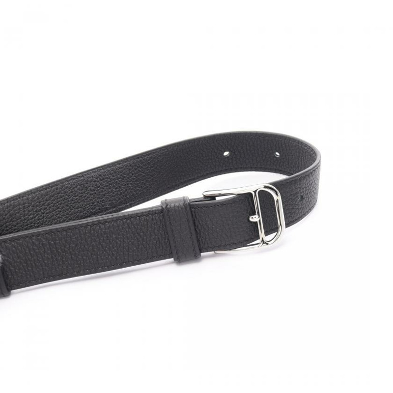 【日本直送】 Steve light 肩包 Togo小公牛皮 黑色 銀色五金 C刻印-9