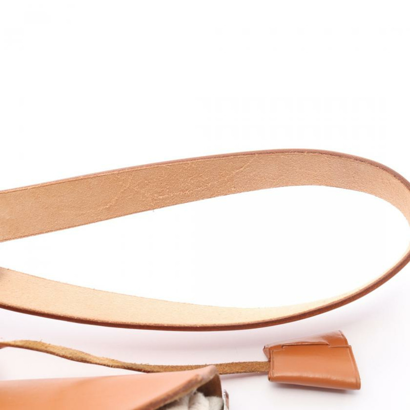 【日本直送】 手提包 Toile officier細棉帆布 真皮 象牙白 淺棕色 銀色五金 □E刻印-11