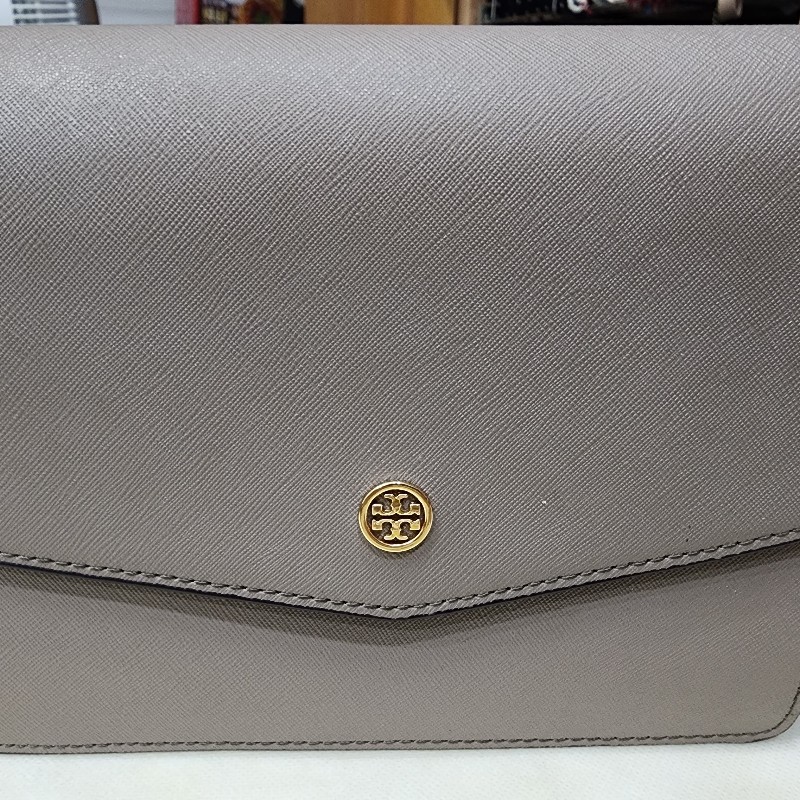 Tory burch 大象灰鏈條風琴包 側背包-5