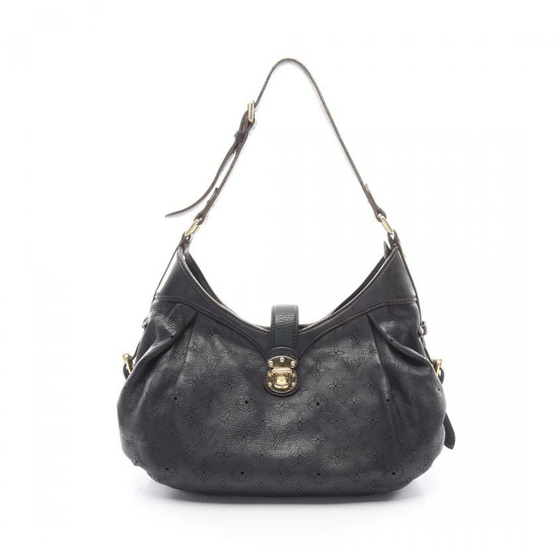 【日本直送】 XS Mahina 黑色 真皮肩包 黑色-0