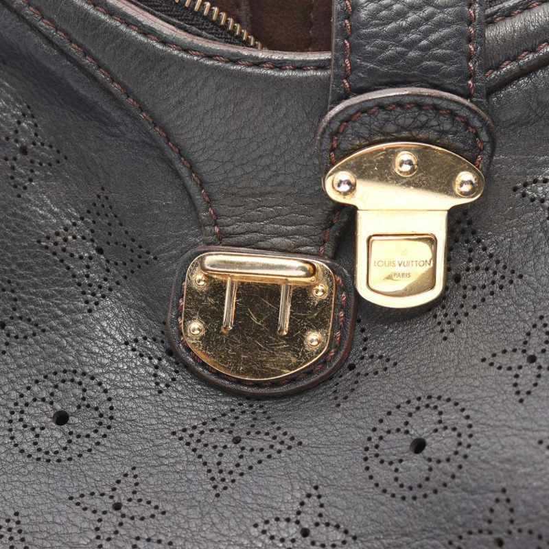 【日本直送】 XS Mahina 黑色 真皮肩包 黑色-9