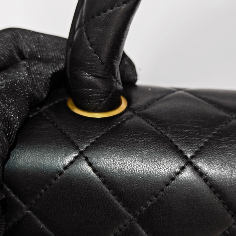 Chanel vintage cf凱莉Kelly包 有標-23