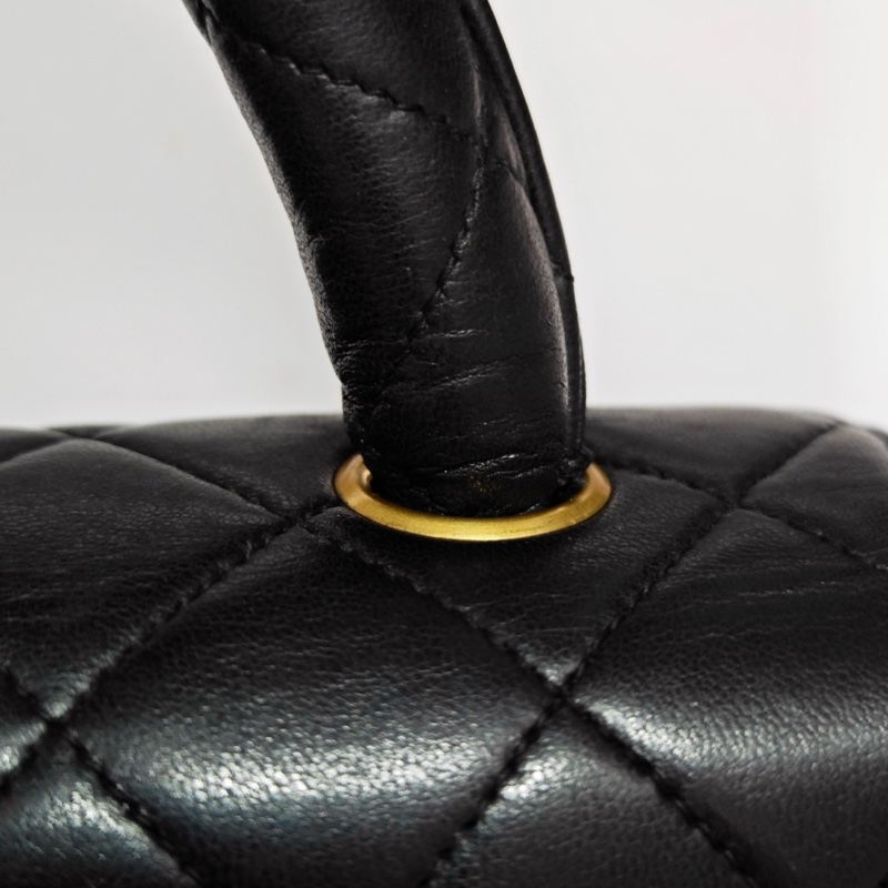 Chanel vintage cf凱莉Kelly包 有標-24