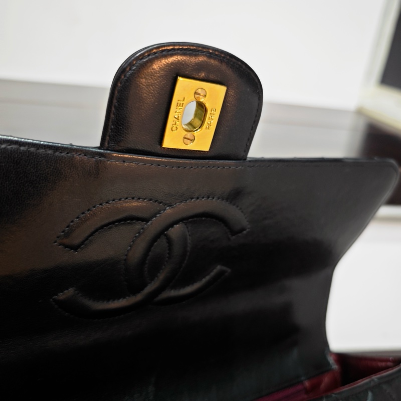 Chanel vintage cf凱莉Kelly包 有標-28