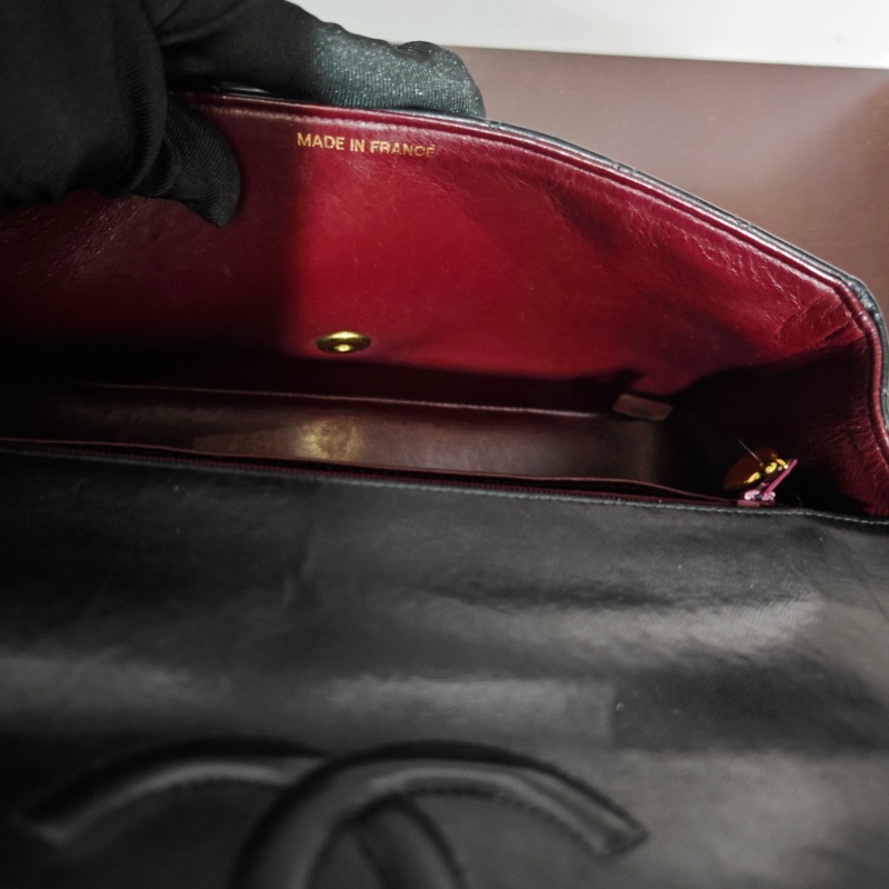 Chanel vintage cf凱莉Kelly包 有標-33