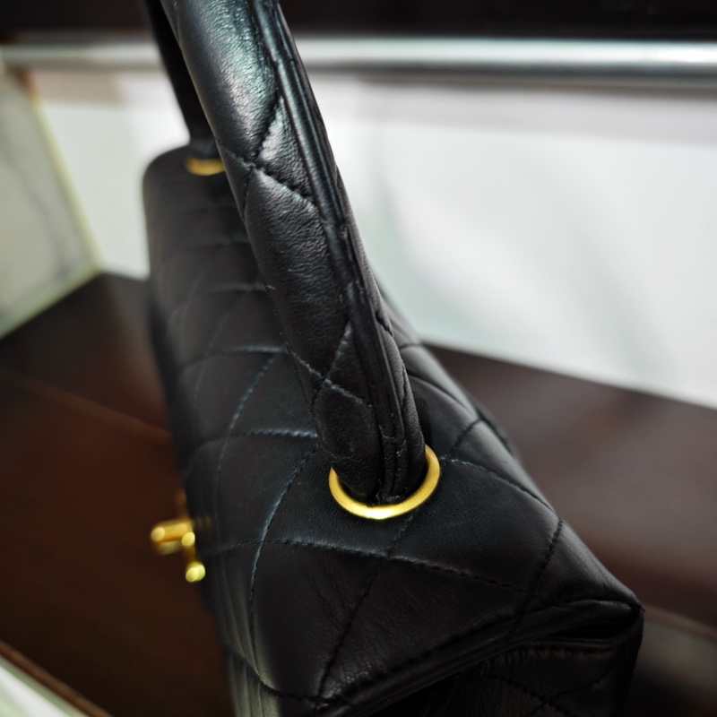Chanel vintage cf凱莉Kelly包 有標-36