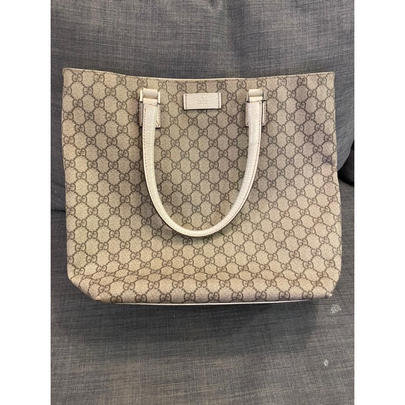 Gucci 防刮老花托特包-0