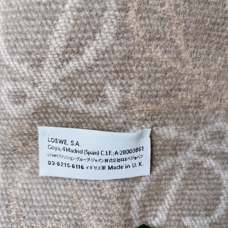 LOEWE 燕麥色 圍巾-2