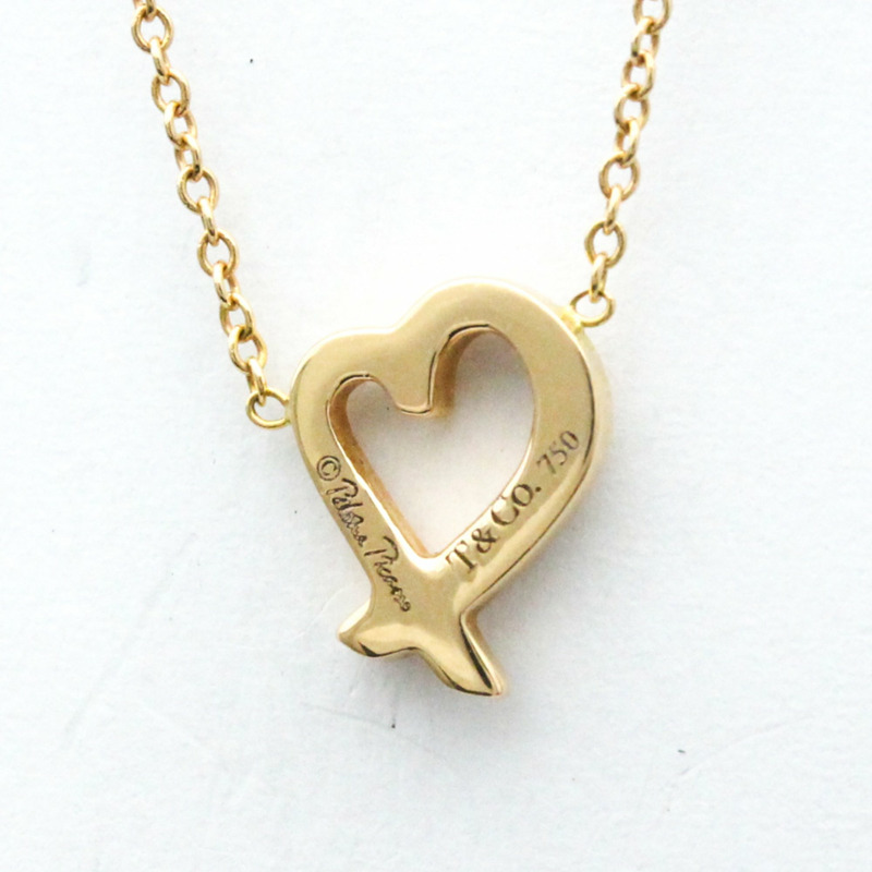 【日本直送】蒂芬妮愛心玫瑰金（18K）無石男士、女士時尚吊墜項鍊（玫瑰金）-1
