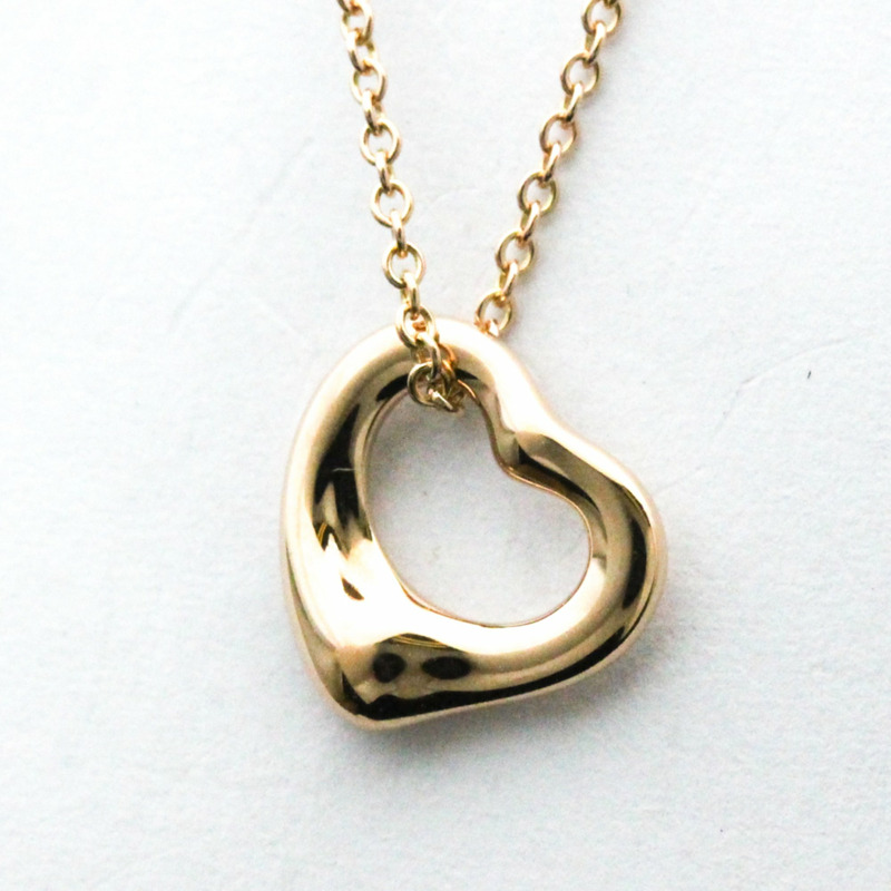 【日本直送】Tiffany Open Heart 玫瑰金(18K)無石女時尚吊墜項鍊-0