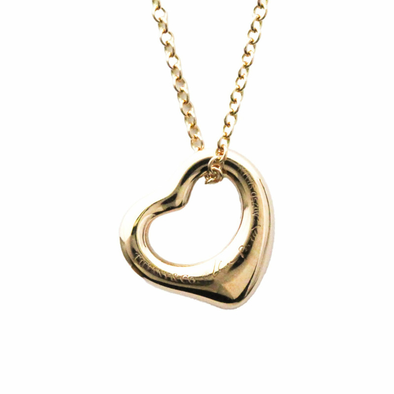 【日本直送】Tiffany Open Heart 玫瑰金(18K)無石女時尚吊墜項鍊-1