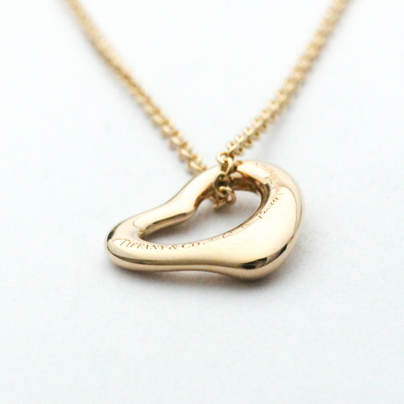 【日本直送】Tiffany Open Heart 玫瑰金(18K)無石女時尚吊墜項鍊-4
