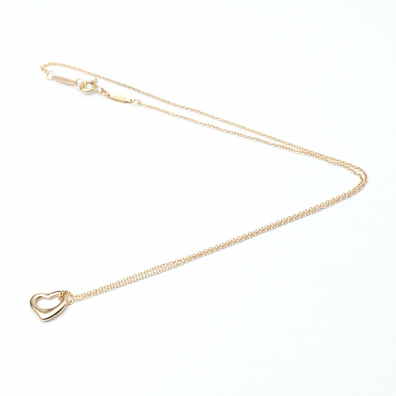 【日本直送】Tiffany Open Heart 玫瑰金(18K)無石女時尚吊墜項鍊-10