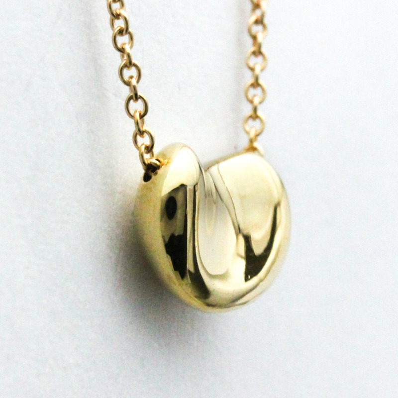 【日本直送】Tiffany Bean 黃金(18K)無石男士、女士時尚吊墜項鍊(金色)-2