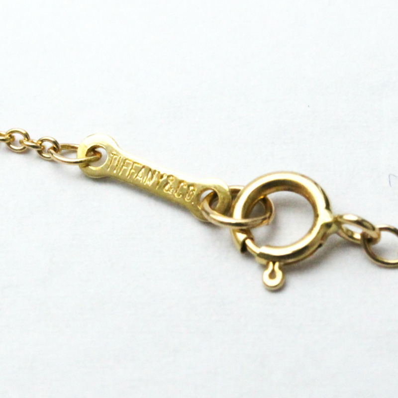 【日本直送】Tiffany Bean 黃金(18K)無石男士、女士時尚吊墜項鍊(金色)-6