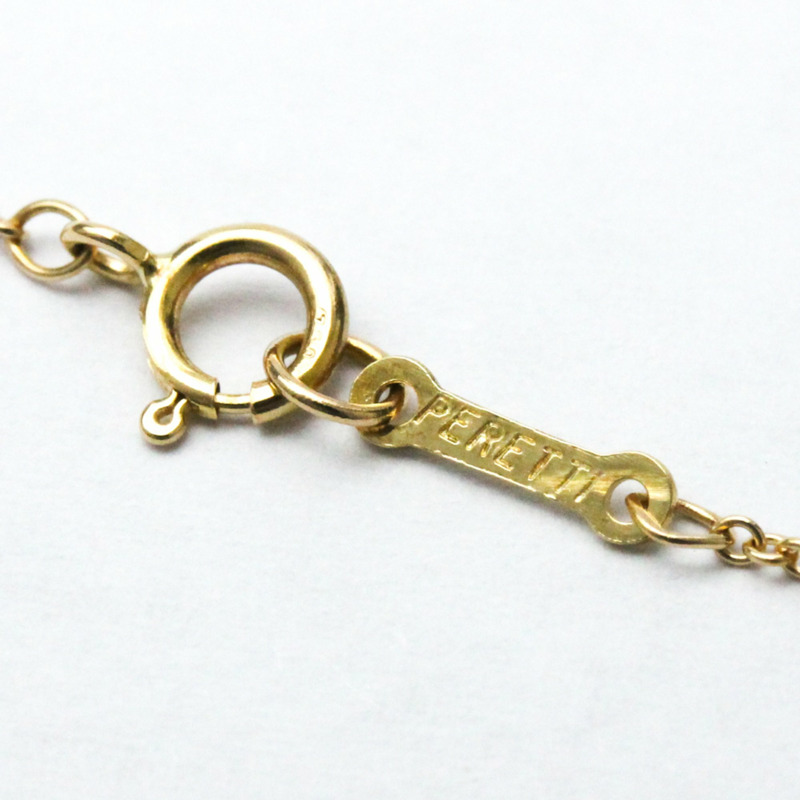 【日本直送】Tiffany Bean 黃金(18K)無石男士、女士時尚吊墜項鍊(金色)-7