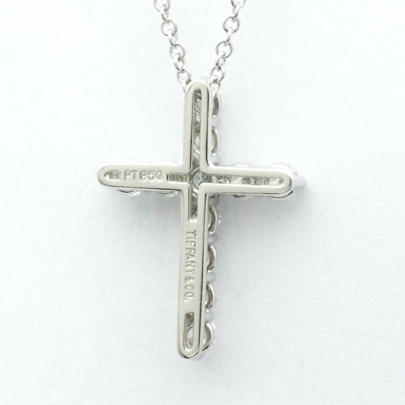 【日本直送】蒂芬妮小十字鑽石項鍊白金鑽石男士、女士時尚吊墜項鍊（銀色）-4