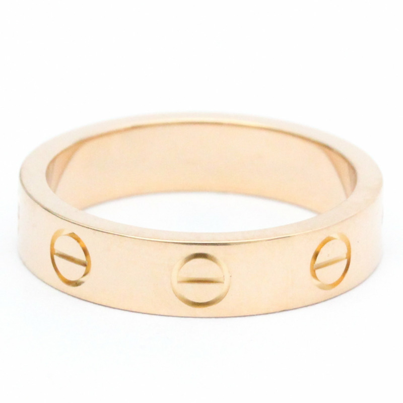 【日本直送】卡地亞 Love 玫瑰金 (18K) 時尚鑽石戒指 克拉/0.02 玫瑰金-4