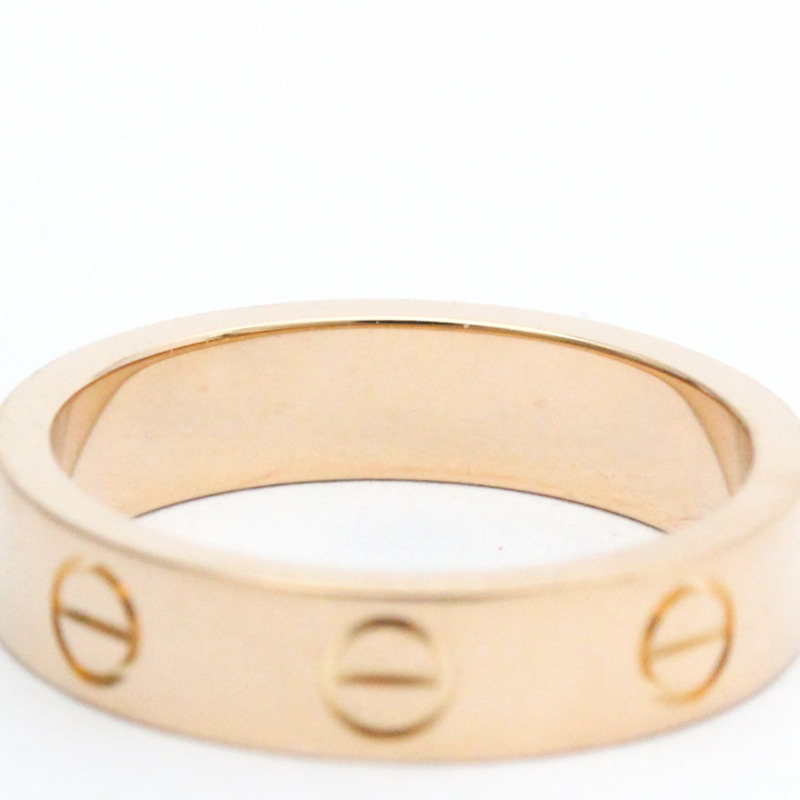 【日本直送】卡地亞 Love 玫瑰金 (18K) 時尚鑽石戒指 克拉/0.02 玫瑰金-8