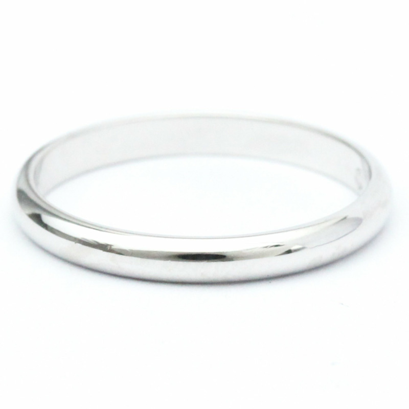 【日本直送】卡地亞 1895 結婚戒指鉑金時尚無石戒環銀色-1